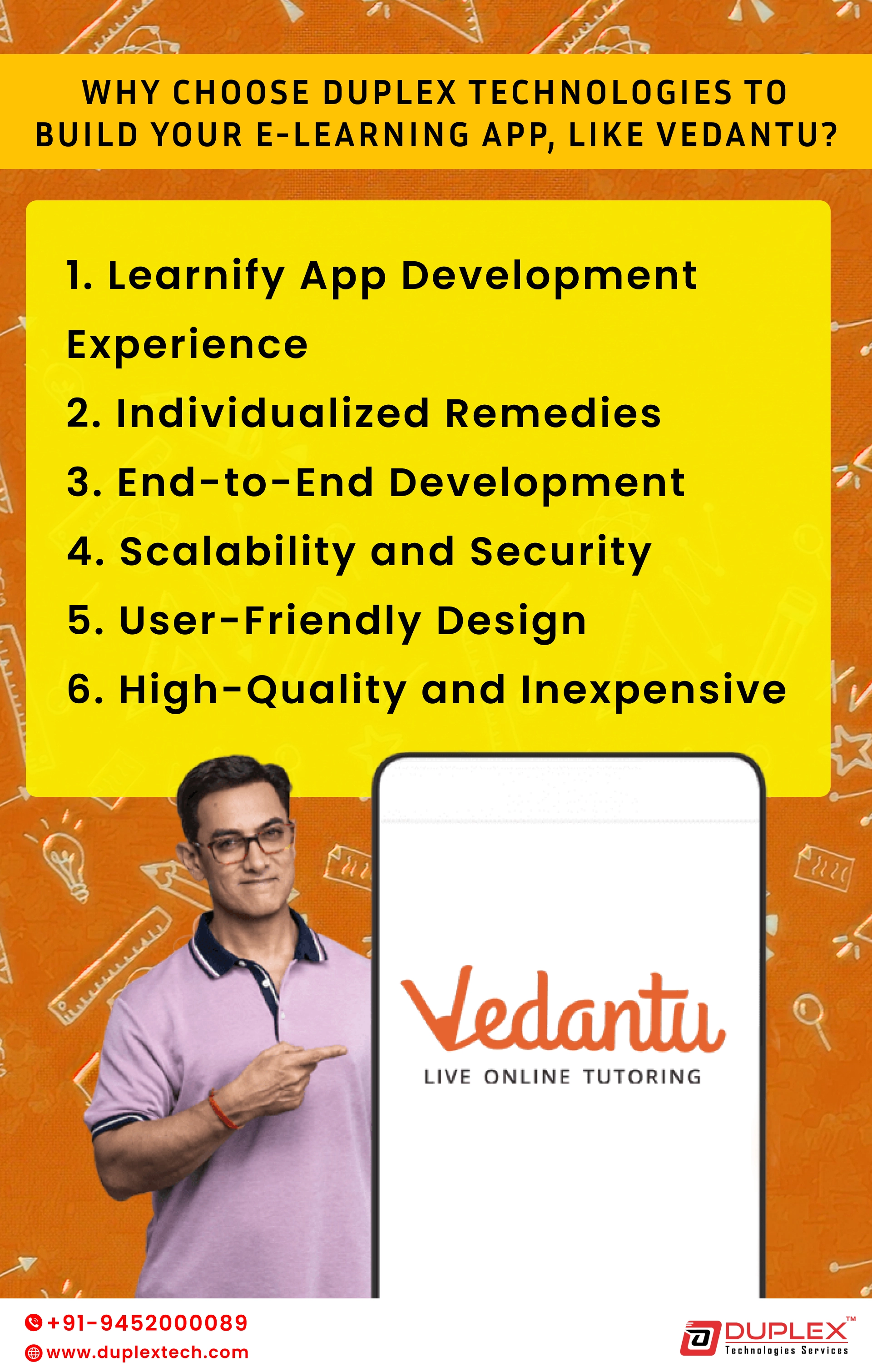 Why Choose Duplex Technologies to Build Your E-Learning App Like Vedantu?
