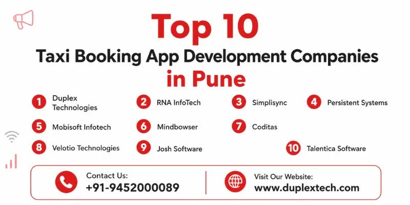 Top 10 Taxi Booking App Development Companies in Pune