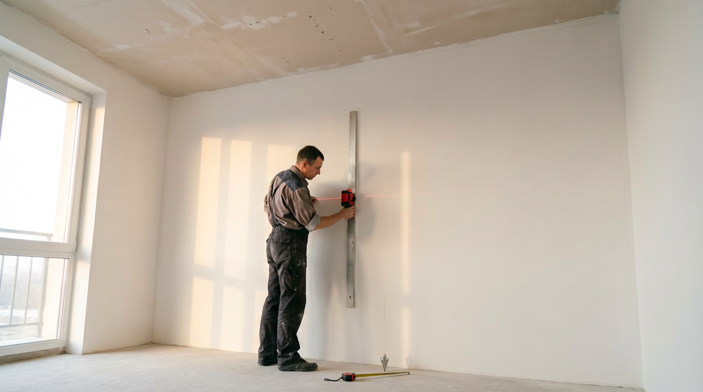 Методы оценки неровностей стен и потолков перед монтажом гипсокартона