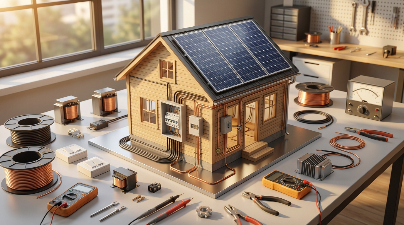 Структура проекта электроснабжения частного дома с детализация по разделам