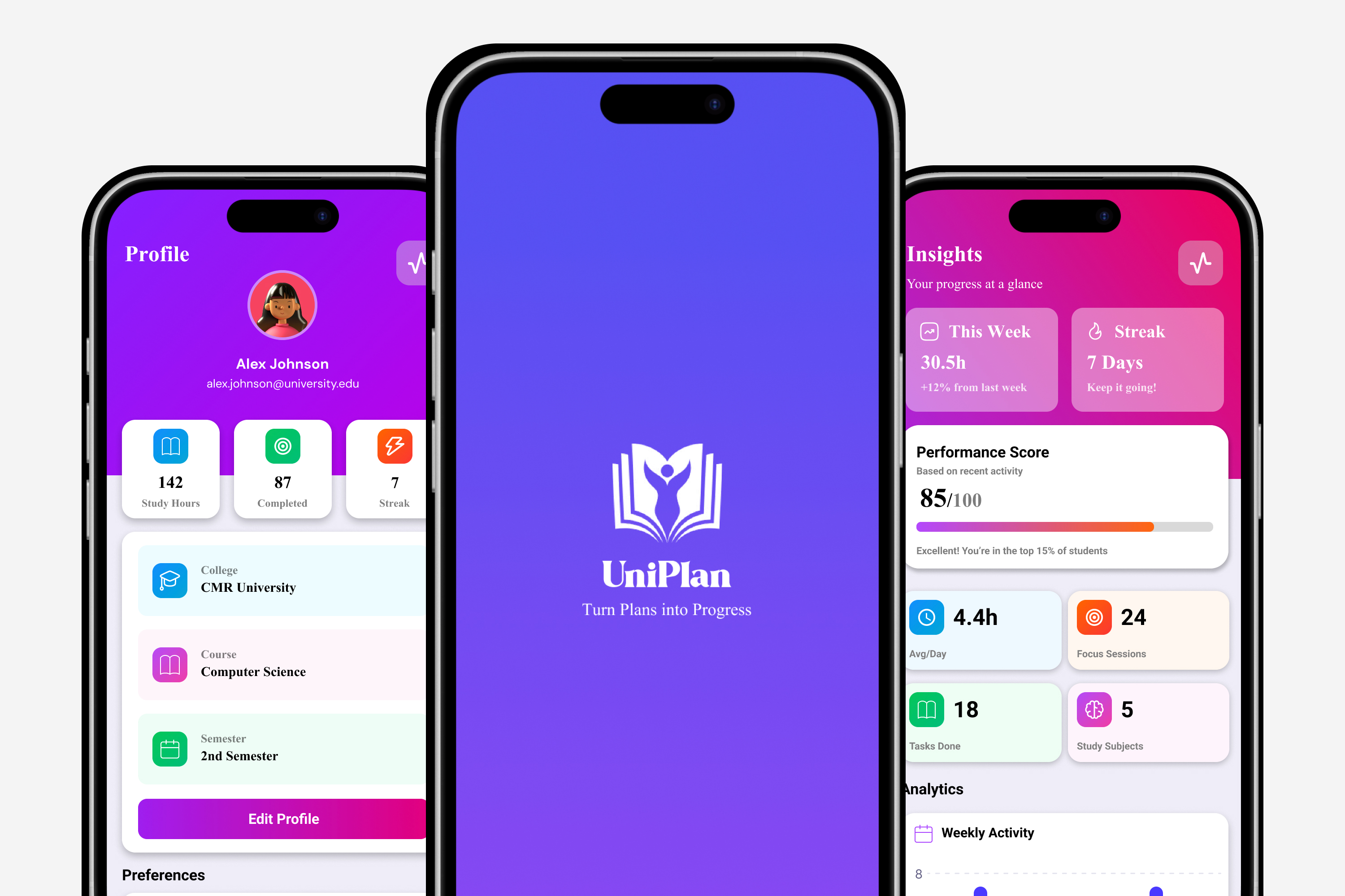 UniPlan Mobile App