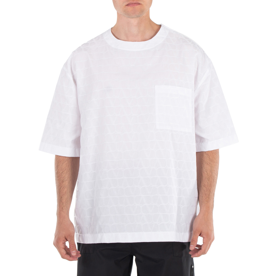 Valentino Garavani Toile Iconographe Crewneck Short-Sleeved T-Shirt