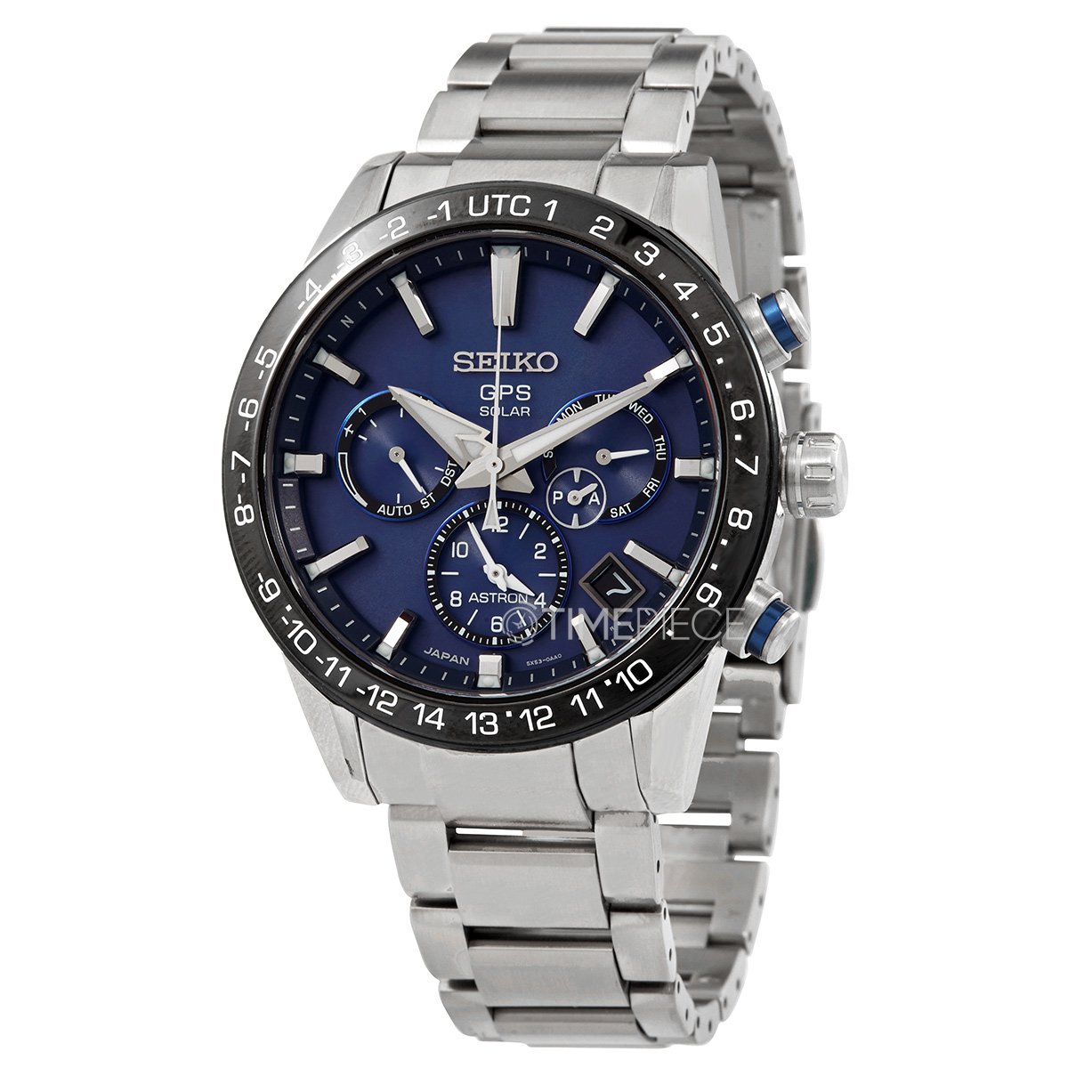 Seiko Astron Perpetual World Time Chronograph Quartz Mens Watch