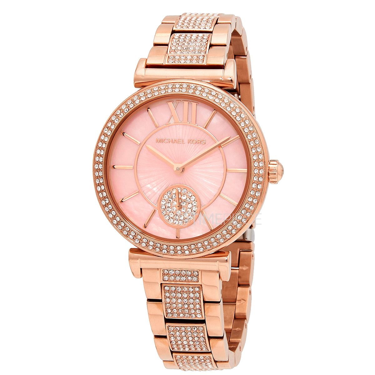 Michael Kors Abbey Quartz Crystal Pink Dial Ladies Watch MK4617