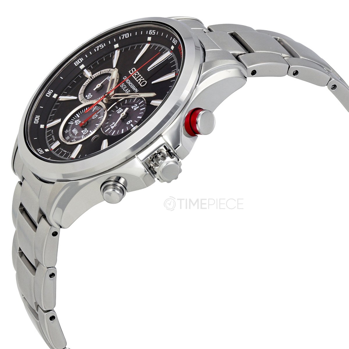 Seiko SSC493 Solar Mens Chronograph Eco-Drive Watch