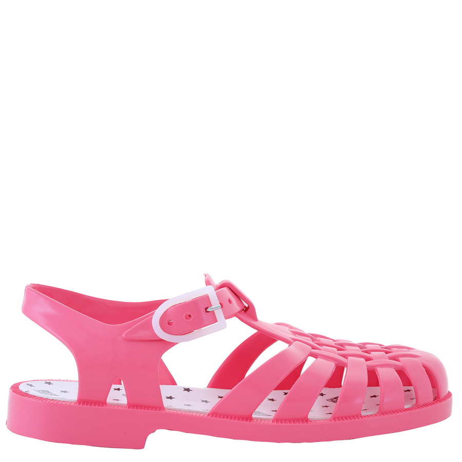 Bonton Girls Pink Loulou Jelly Sandals