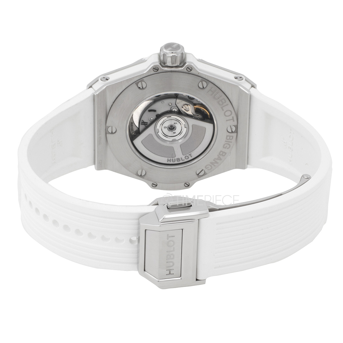 Hublot Big Bang 38mm Stainless Steel Diamonds White Rubber Ladies Watch, 361.SE.2010.RW.1704