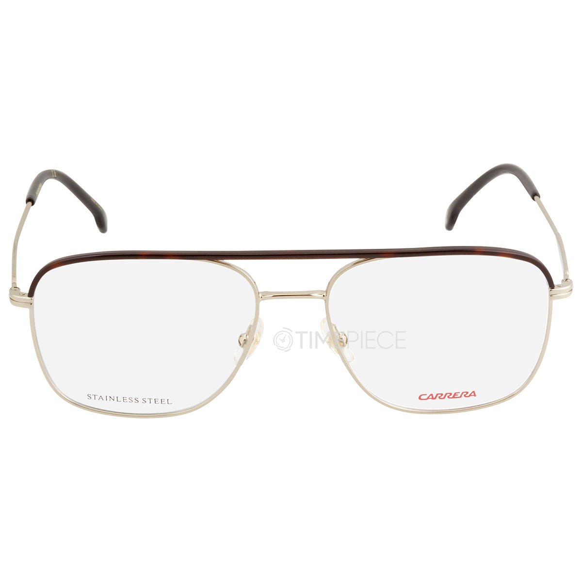 Carrera Mens Gold Tone Square Eyeglass Frames CARRERA21103YG0056