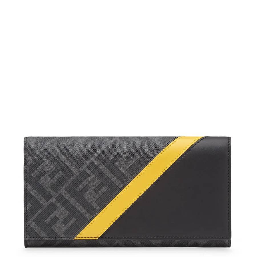 Fendi Diagonal Logo-Print Continental Wallet