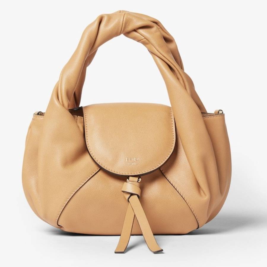 Fendi Spy Mini Roma Logo Leather Bag