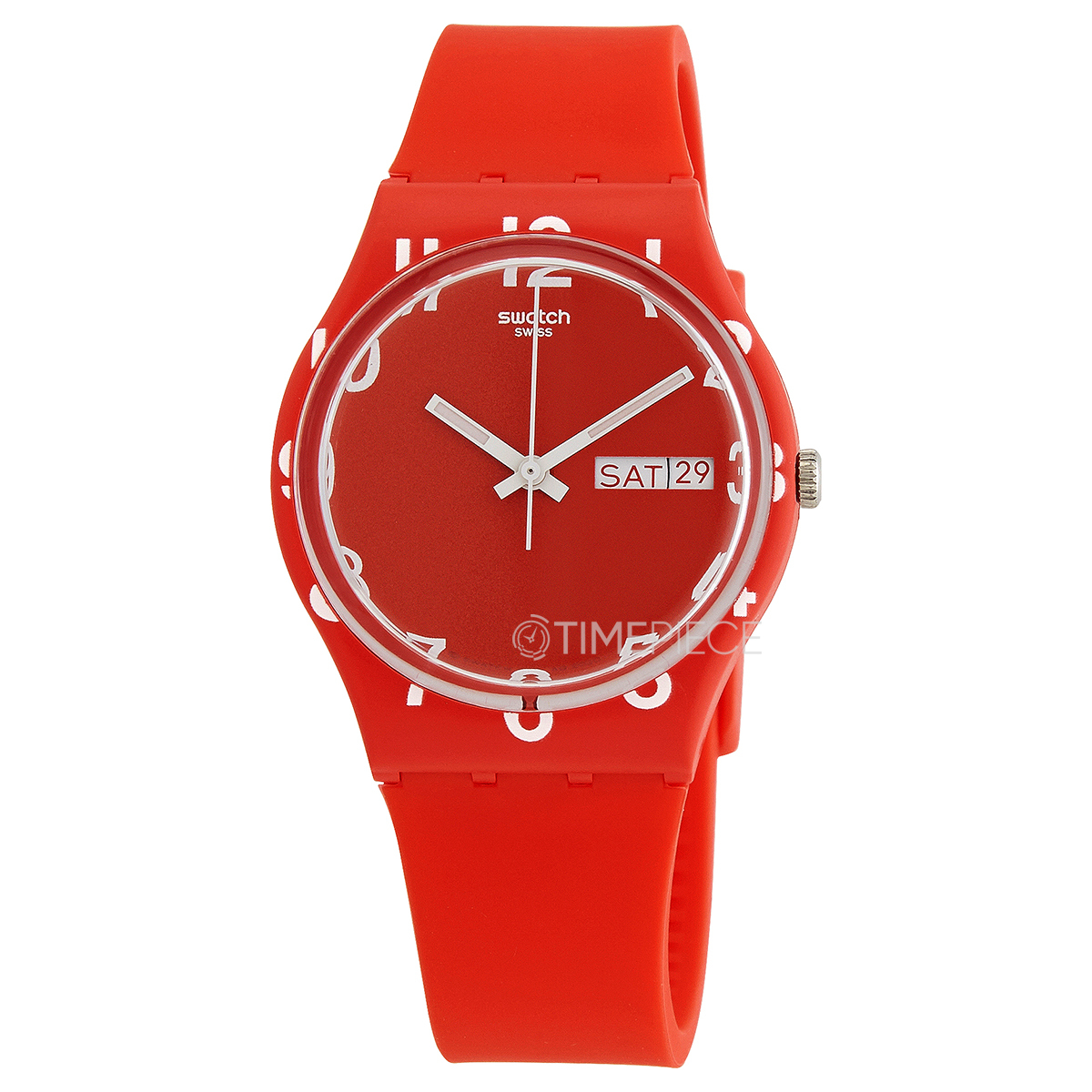 Swatch Over Red Quartz Red Dial Unisex Watch GR713