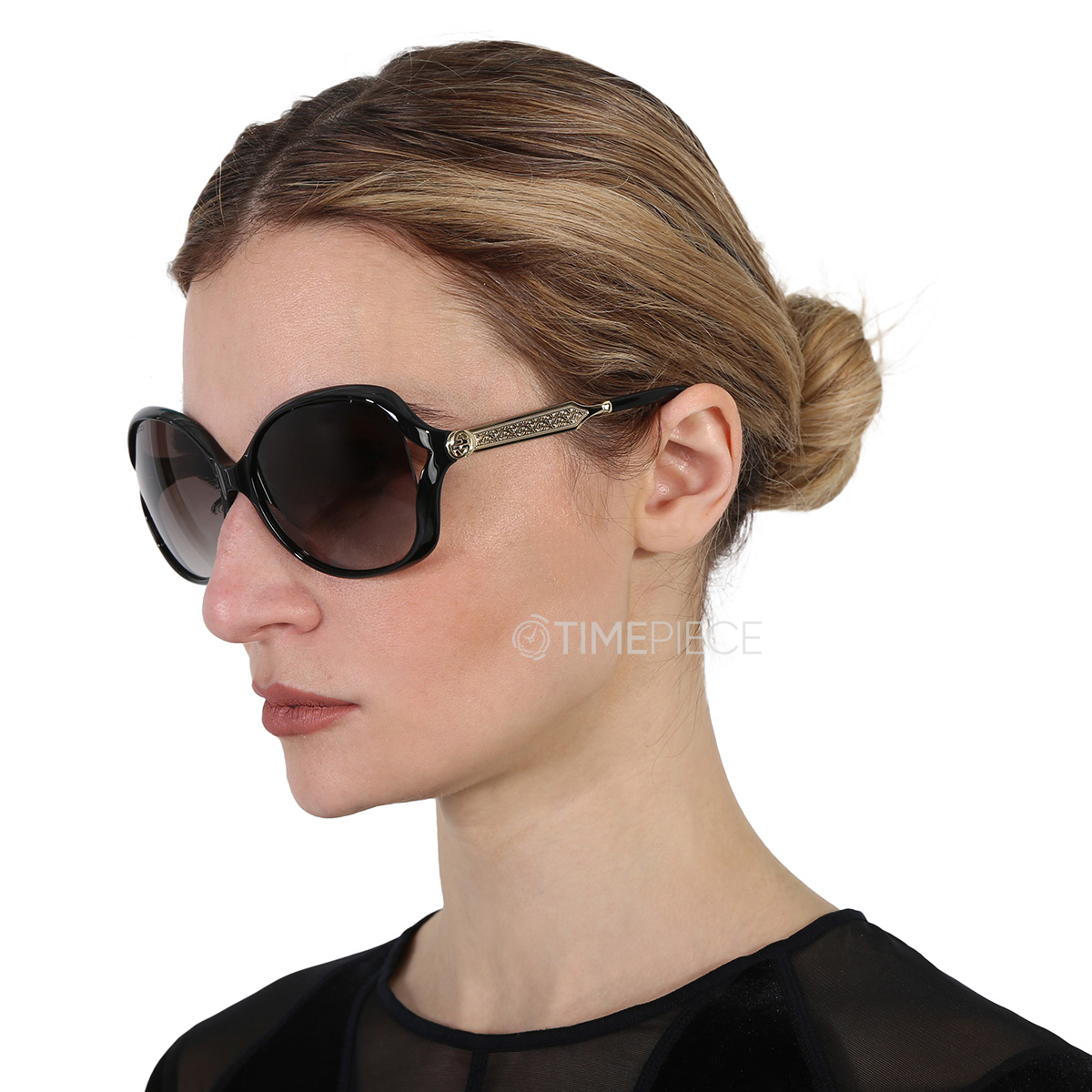Gucci GG0076S 002 60 Ladies Sunglasses