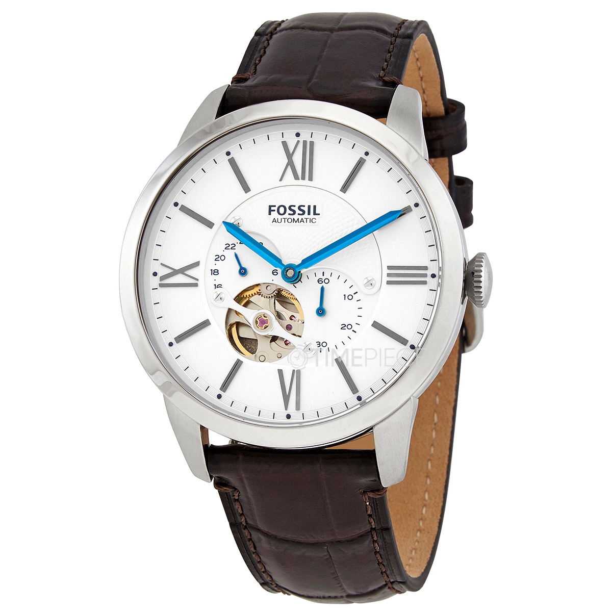 Fossil Townsman Chronograph Automatic White Dial Mens Watch ME3167