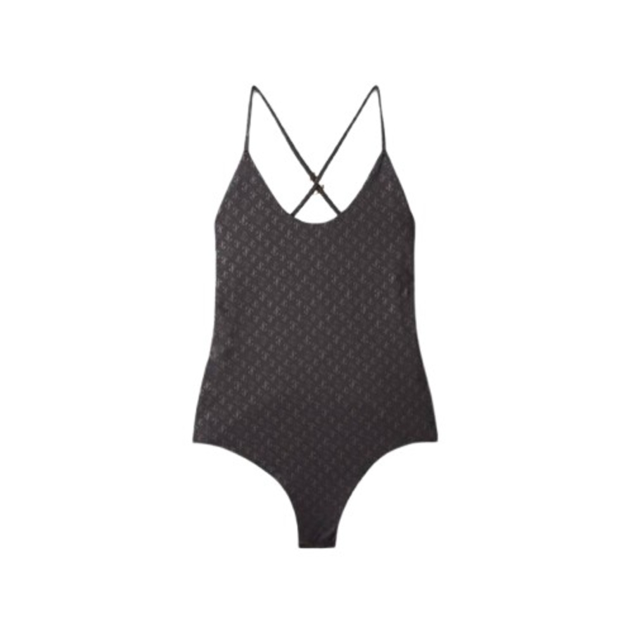 Jimmy Choo Womens Eudora JC Monogram Swimsuit