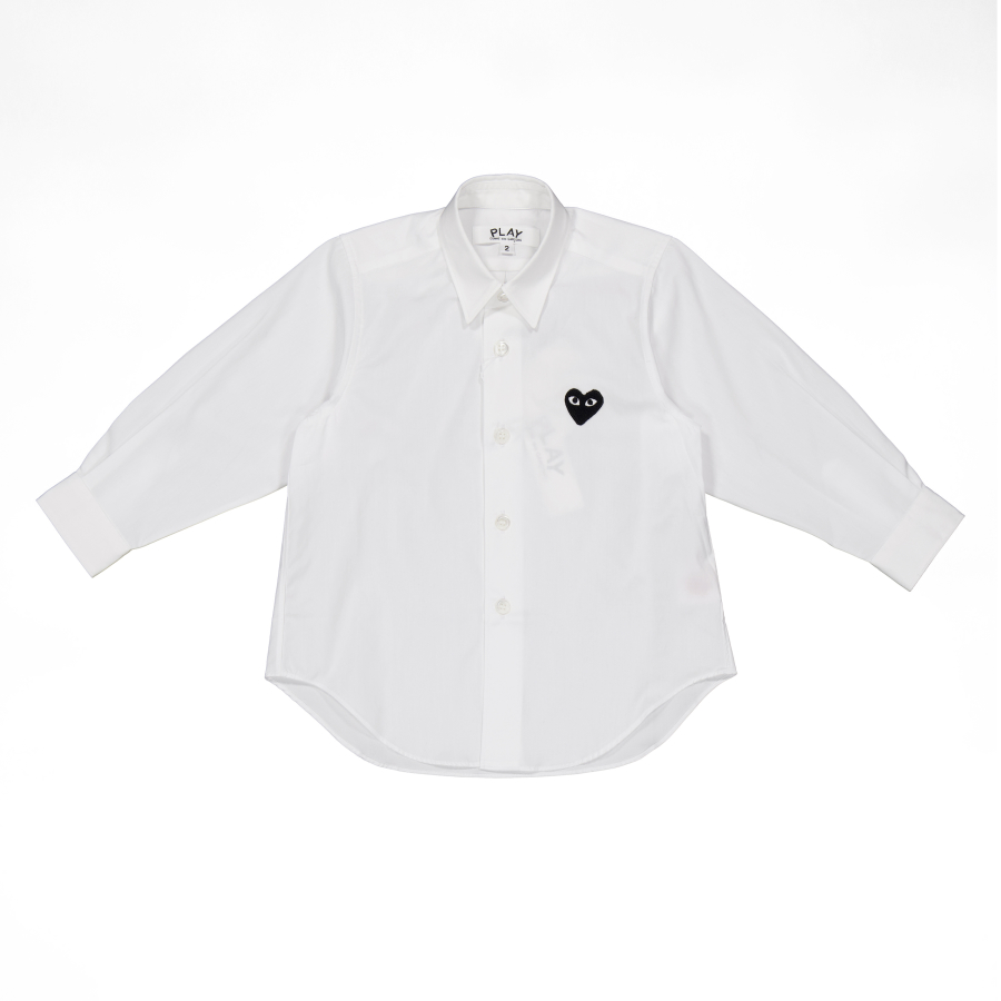 Comme Des Garçons Play Boys Embroidered-Heart Shirt