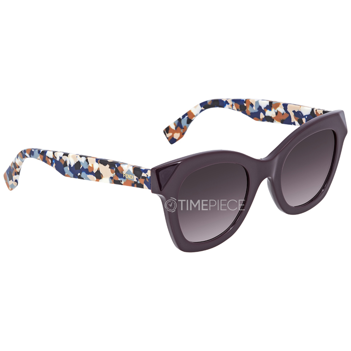 Fendi Women's Lettering Cat Eye Sunglasses