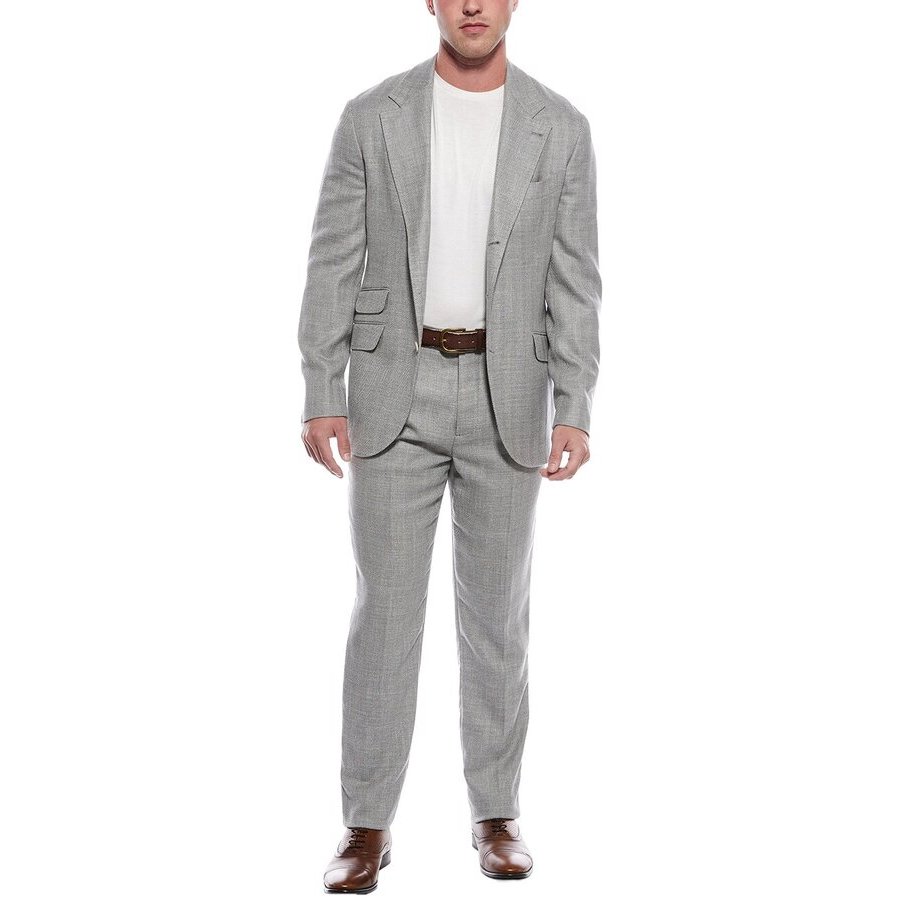Brunello Cucinelli Medium Grey Tailored Suit