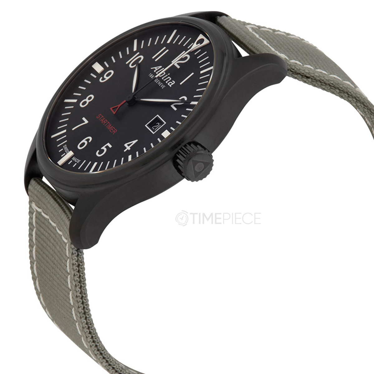 Alpina Startimer Pilot Black Dial Mens Watch AL-240B4FBS6