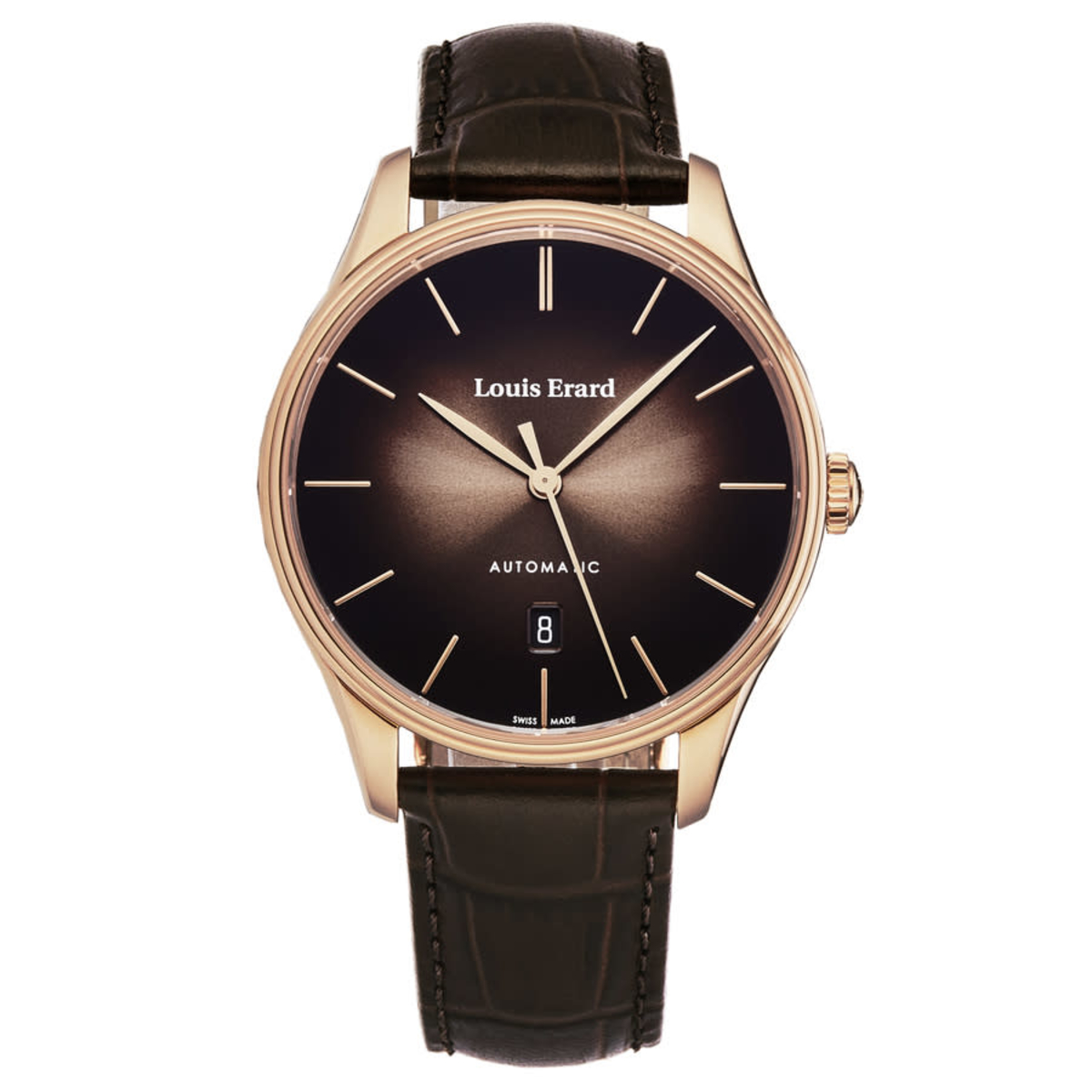 Louis Erard Automatic Watch Heritage Collection 2 Tone Rose Gold