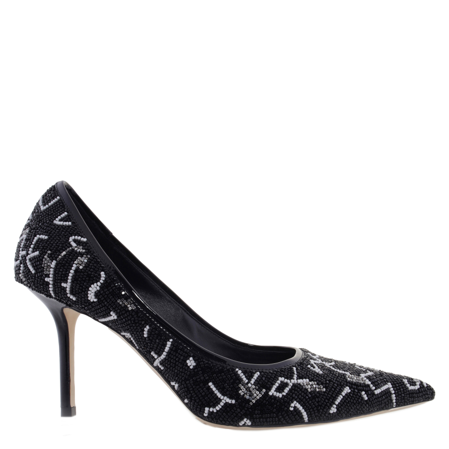 Jimmy Choo Love85 Caviar Bead Embroidery Pumps