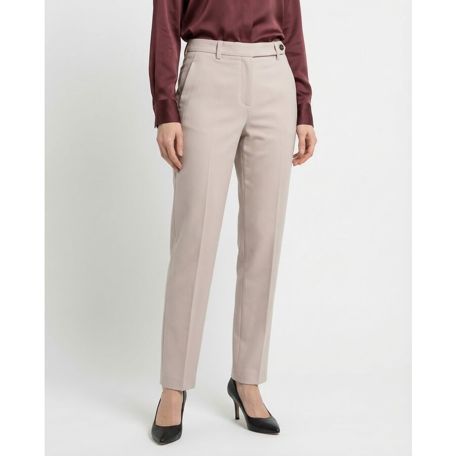 Brunello Cucinelli Wolight Beige Tailored Trousers