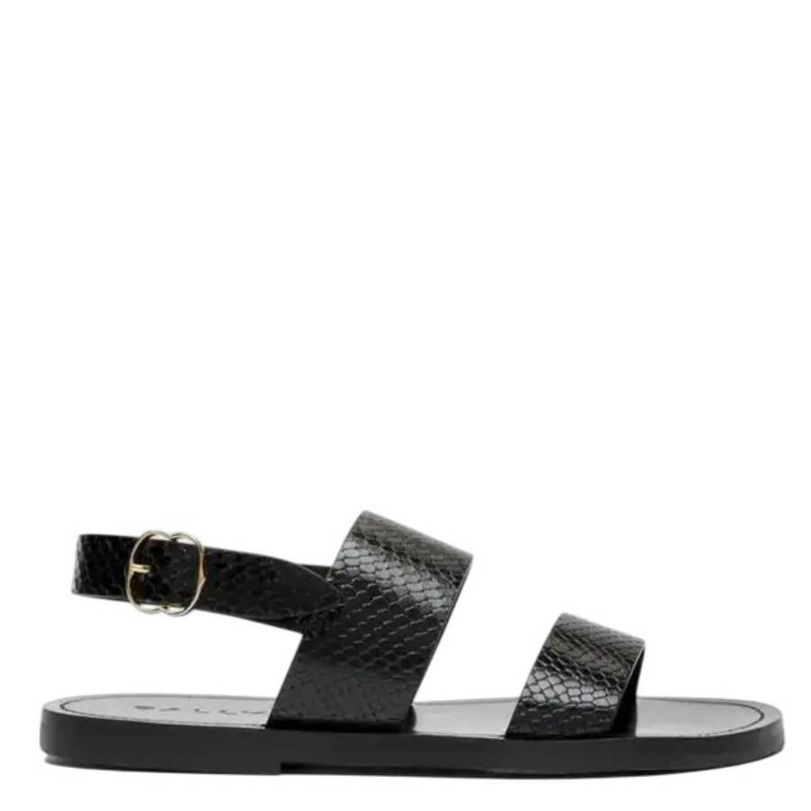 Bally Python-Printed Leather Sandals