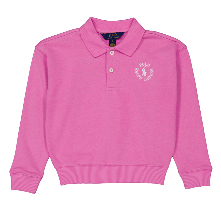Polo Ralph Lauren Girls Logo French Terry Polo Sweatshirt