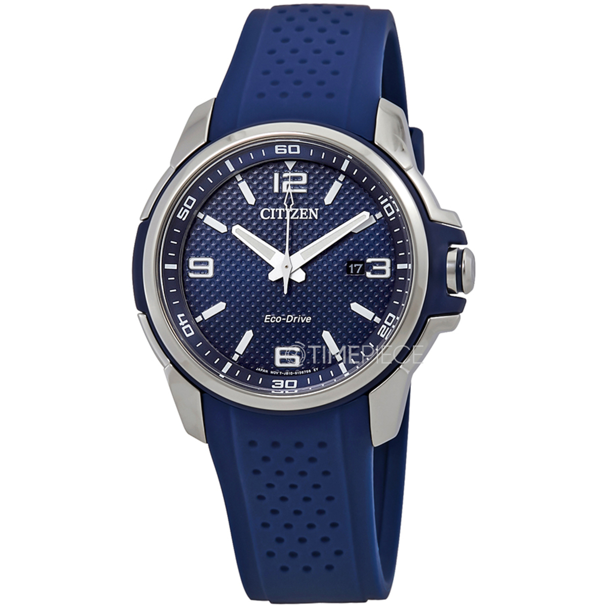 Citizen AR Blue Dial Blue Polyurethane Eco-Drive Mens Watch AW1158-05L