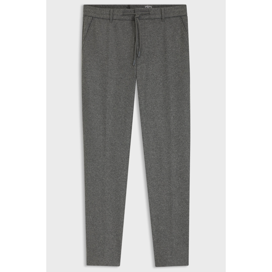 Hugo Boss Tapered-Fit Trousers In Brushed Stretch Flannel