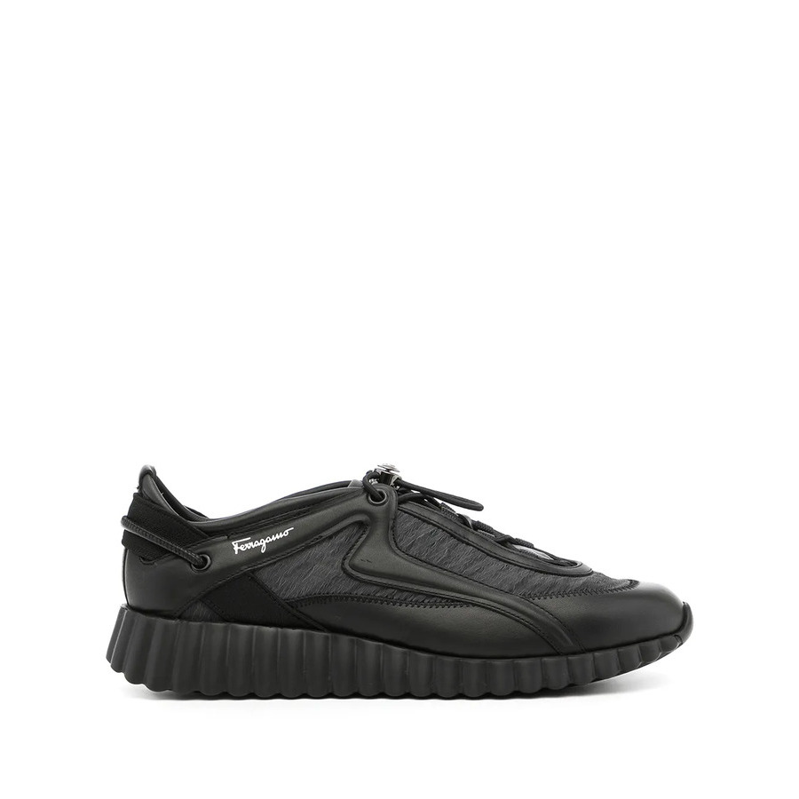 Ferragamo Ladies Black Sneakers