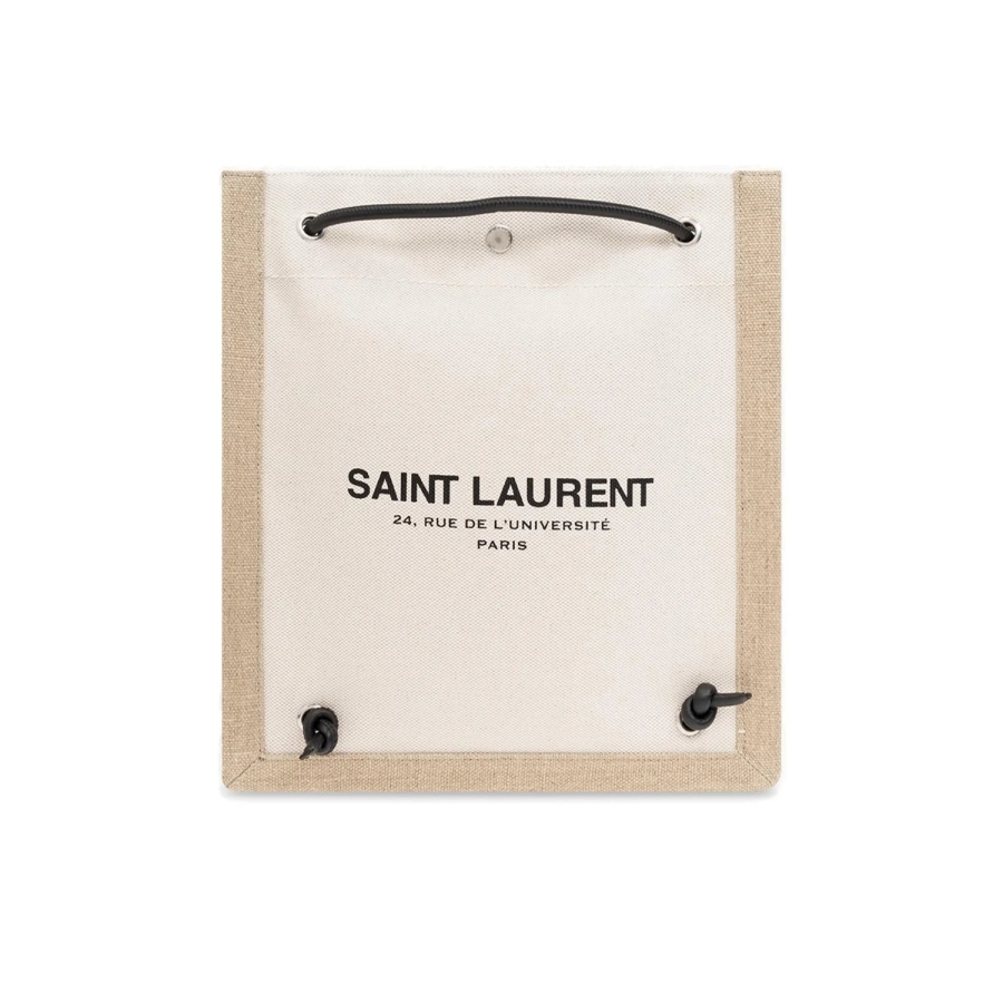 Universite Logo Flat Crossbody Bag White >