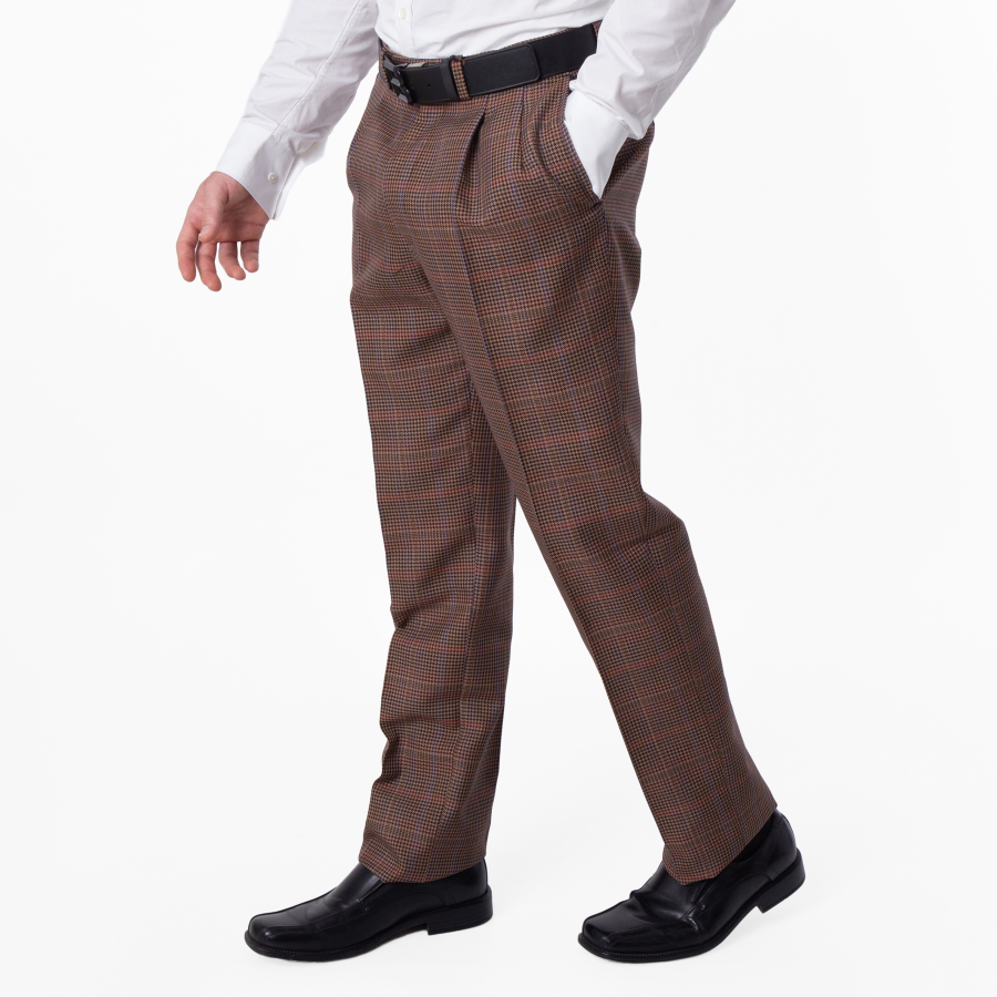 Bally Plaid Tailored Straight-Leg Wool Trousers