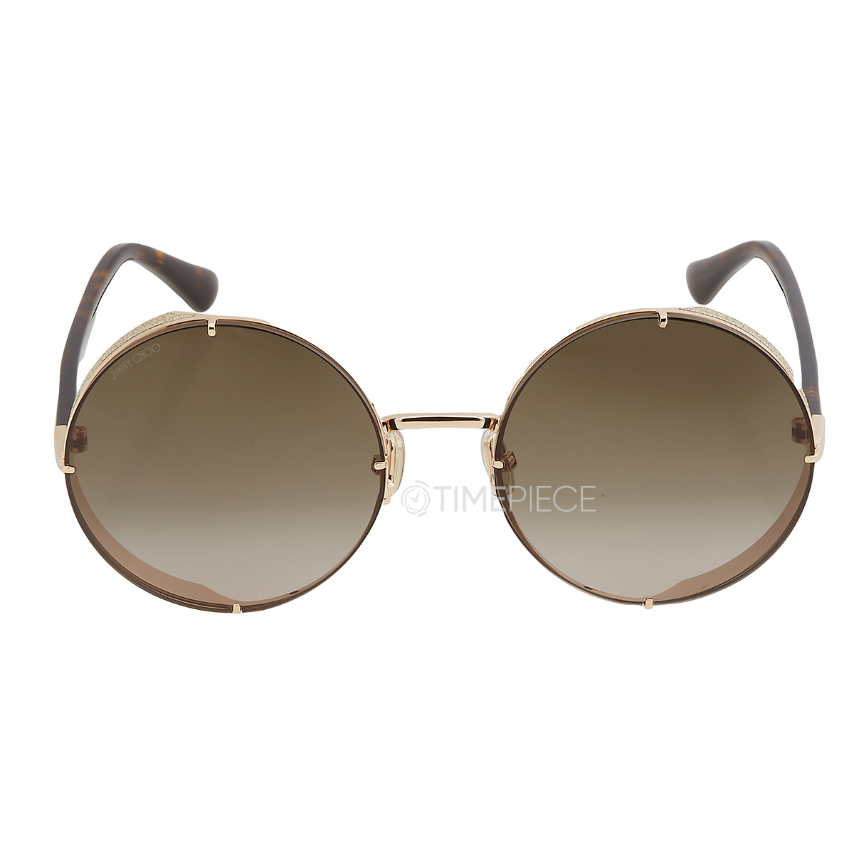 Jimmy Choo Brown Round Ladies Sunglasses LILO/S 0QUM/HA 58