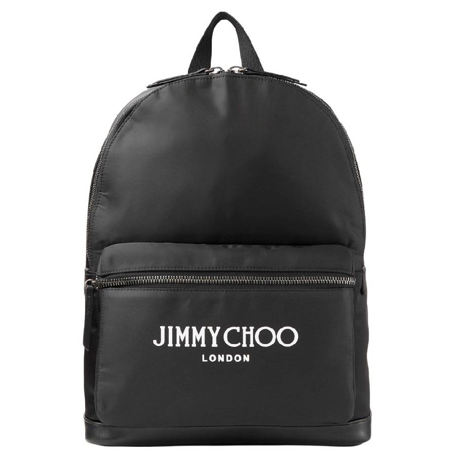 Jimmy Choo Wilmer Logo Adjustable Strap Backpack