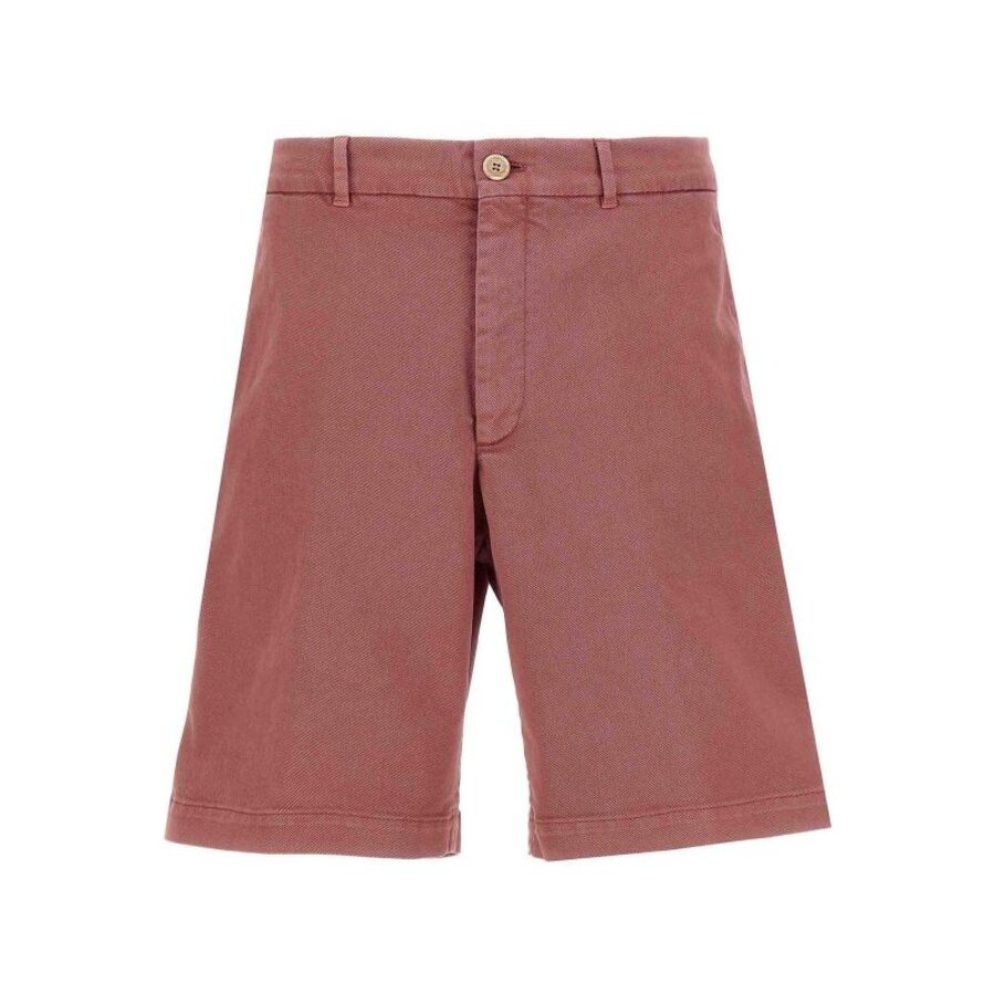 Brunello Cucinelli Tailored Cotton Shorts — Pink