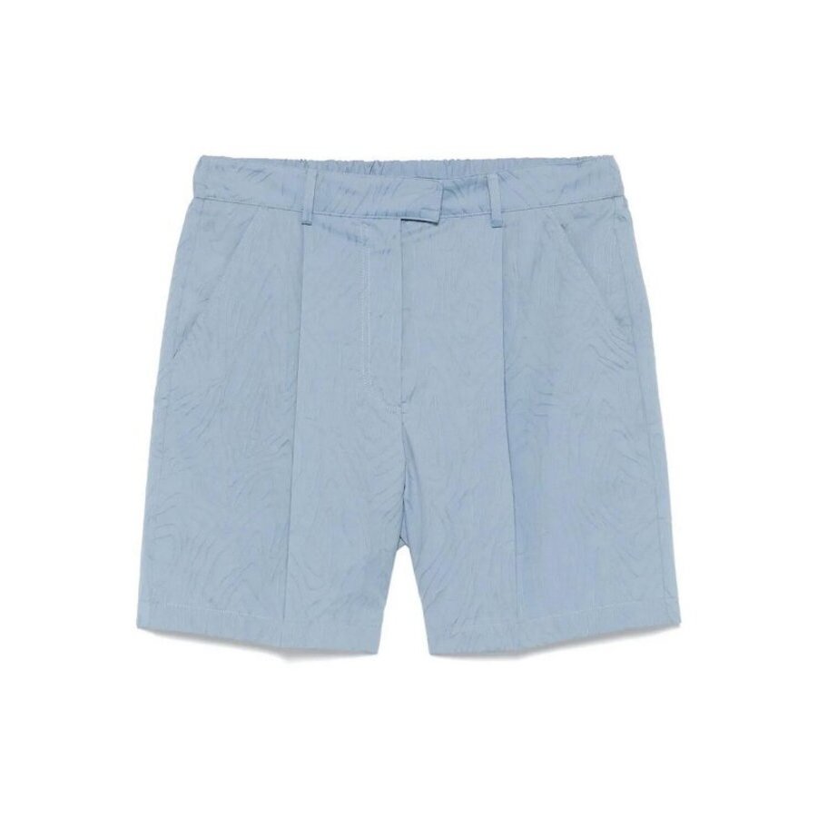 Brunello Cucinelli Women's Light Blue Cotton Shorts