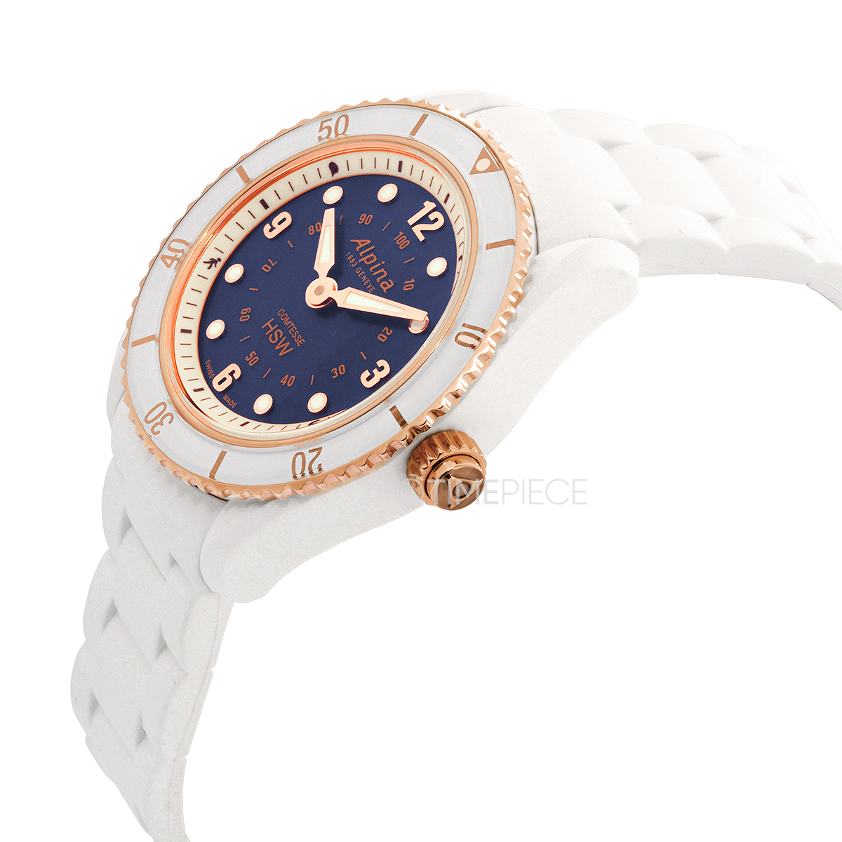 Alpina Alarm Quartz Blue Dial Ladies Smart Watch AL 281WN3V4