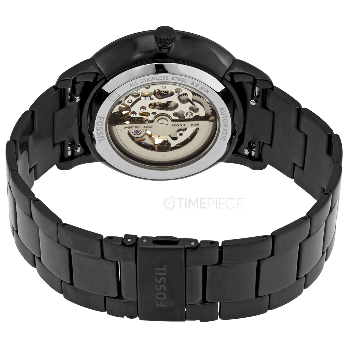 Fossil Neutra Automatic Black Skeleton Dial Mens Watch ME3183