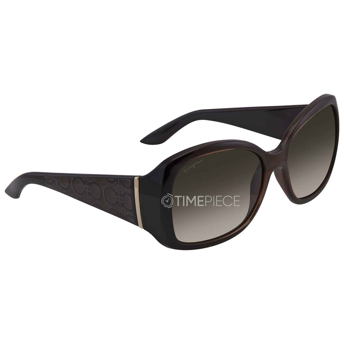 Salvatore Ferragamo Green Butterfly Ladies Sunglasses SF722S/58/BROWN