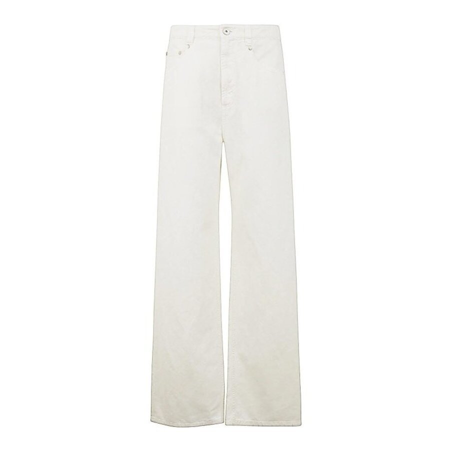 Brunello Cucinelli Wonaturale Cotton Linen Wide Leg Trousers