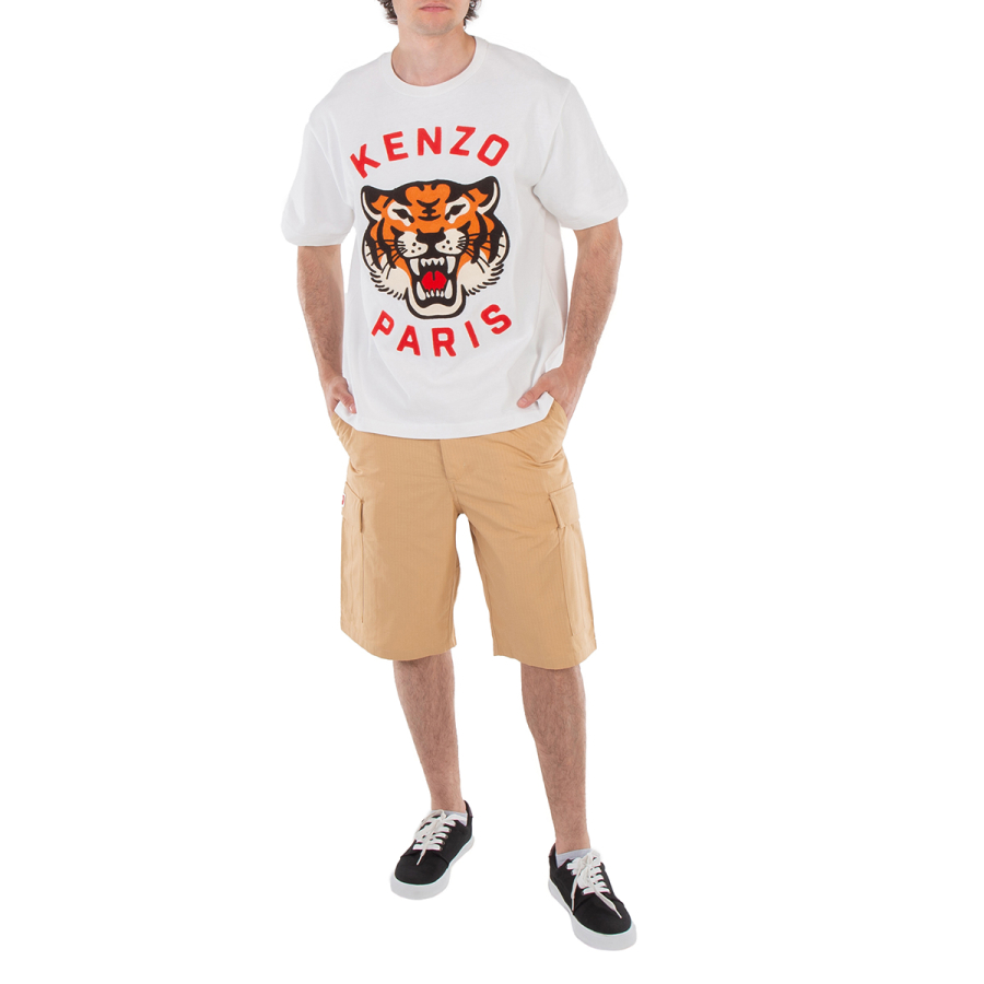 Kenzo Logo-Patch Cargo Shorts