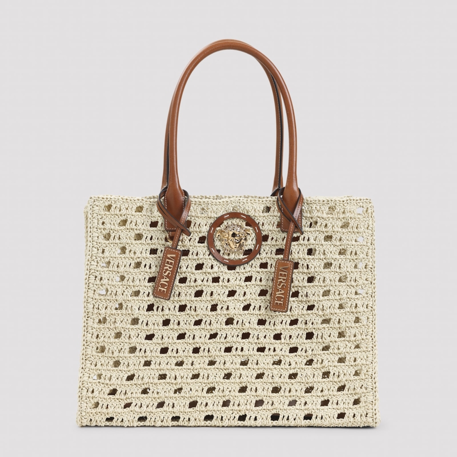 Versace Rafia Large Tote Bag
