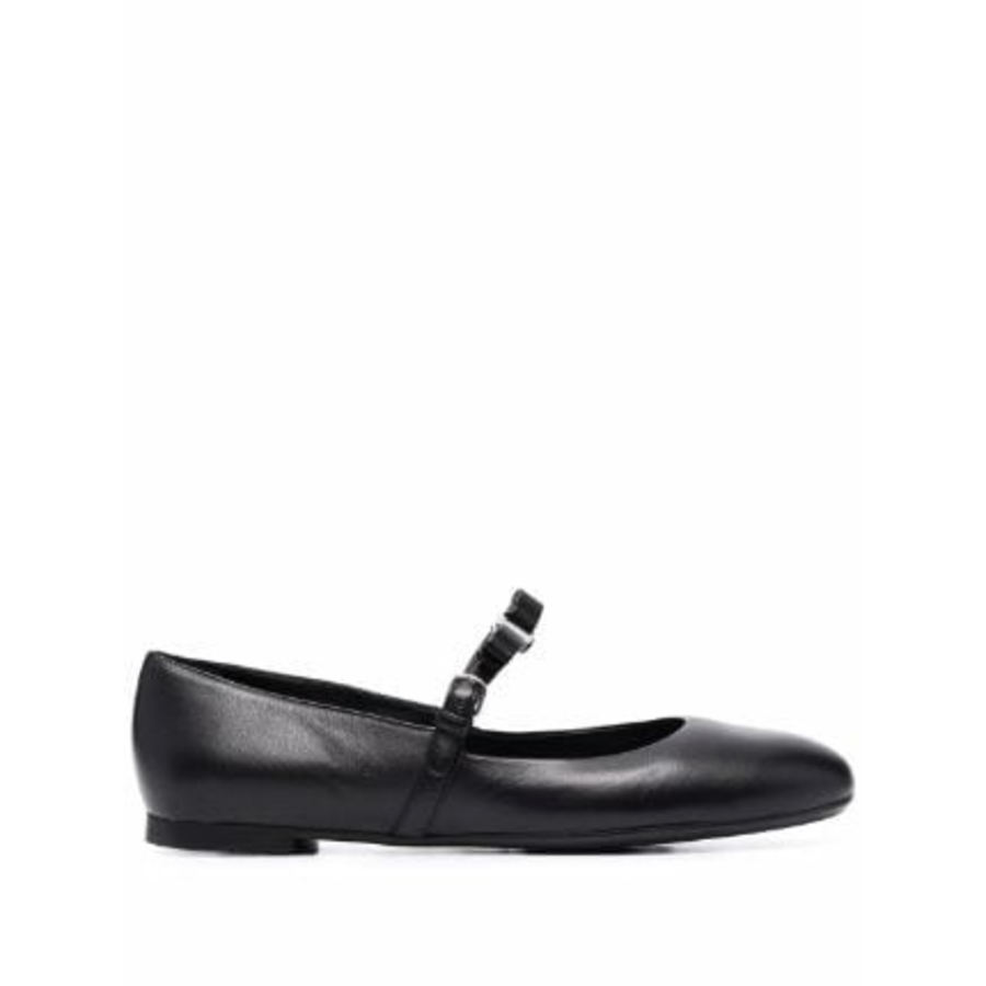 Ferragamo Womens Black Ballerinas Flats