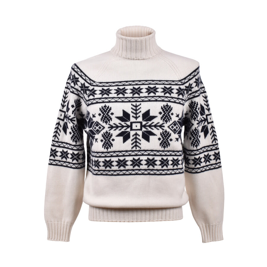 Brunello Cucinelli Men'S Panama Navy Cashmere Turtleneck Sweater