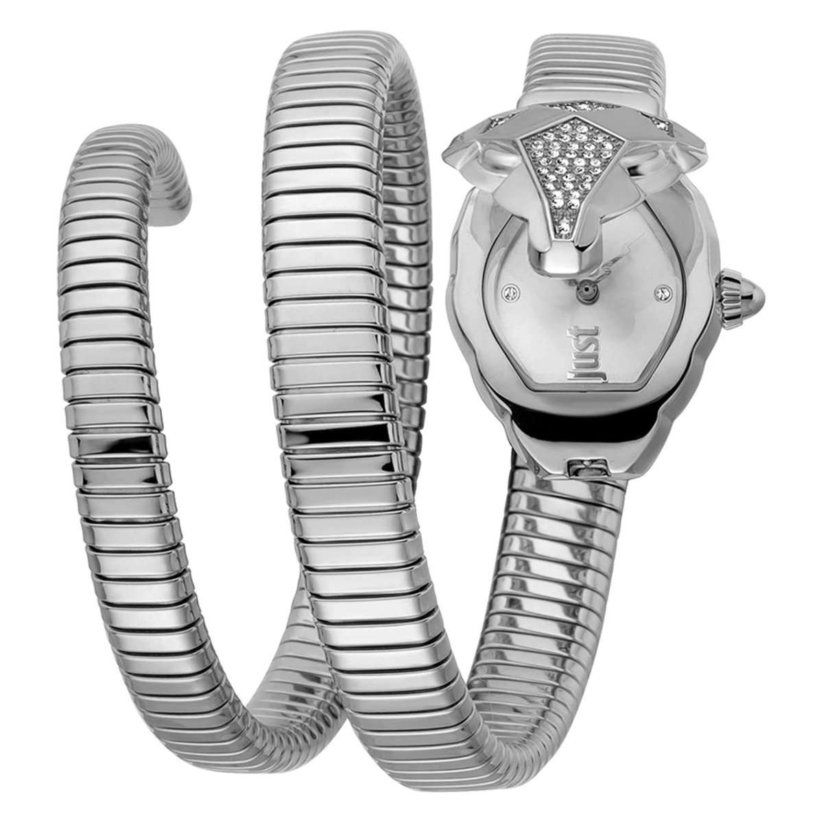 Just Cavalli Glam Chic Snake Silver-tone Dial Ladies Watch