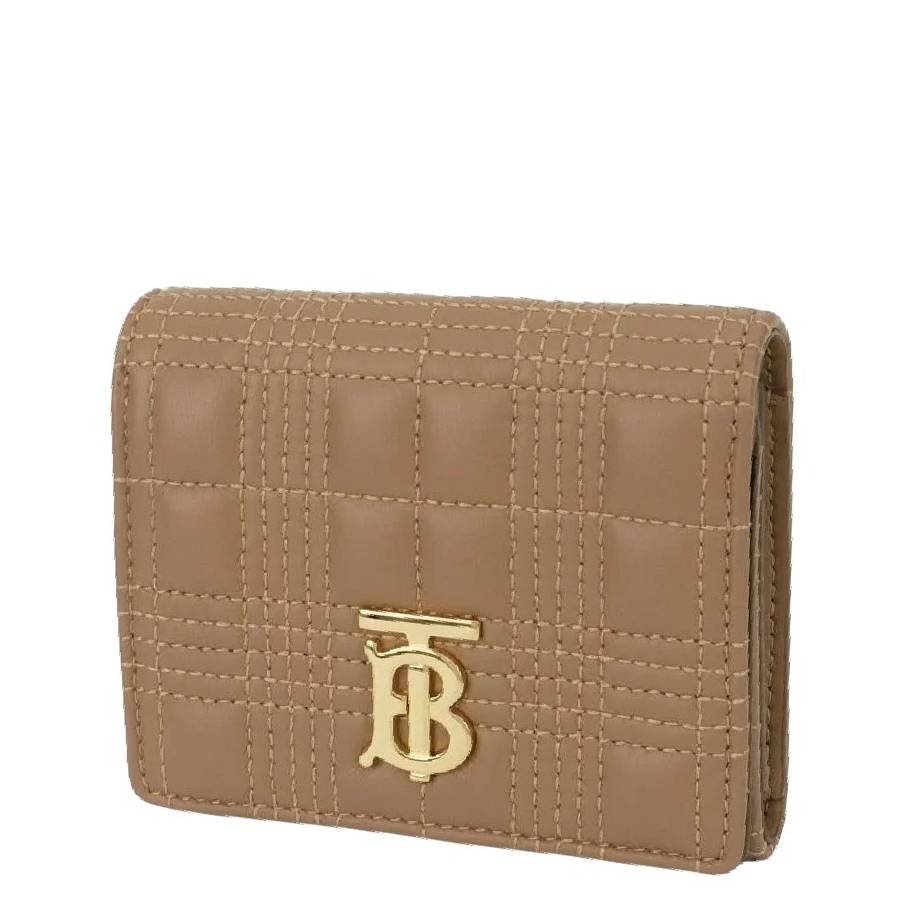 Burberry Compact Tri-Fold Leather Wallet