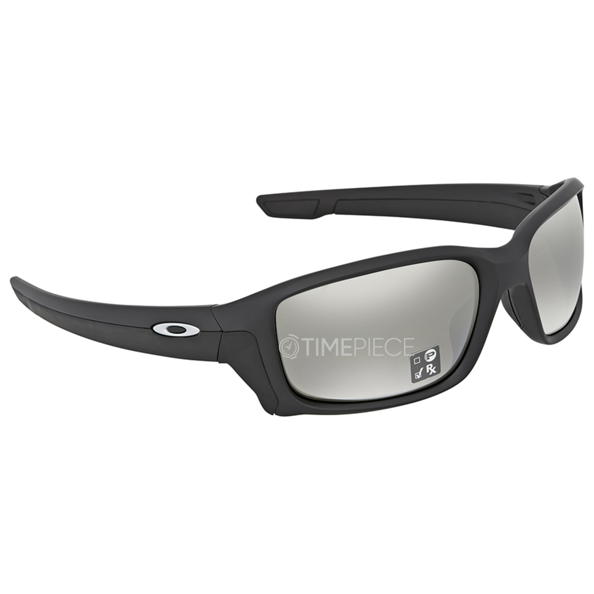 Oakley Straightlink Black Iridium Rectangular Sunglasses