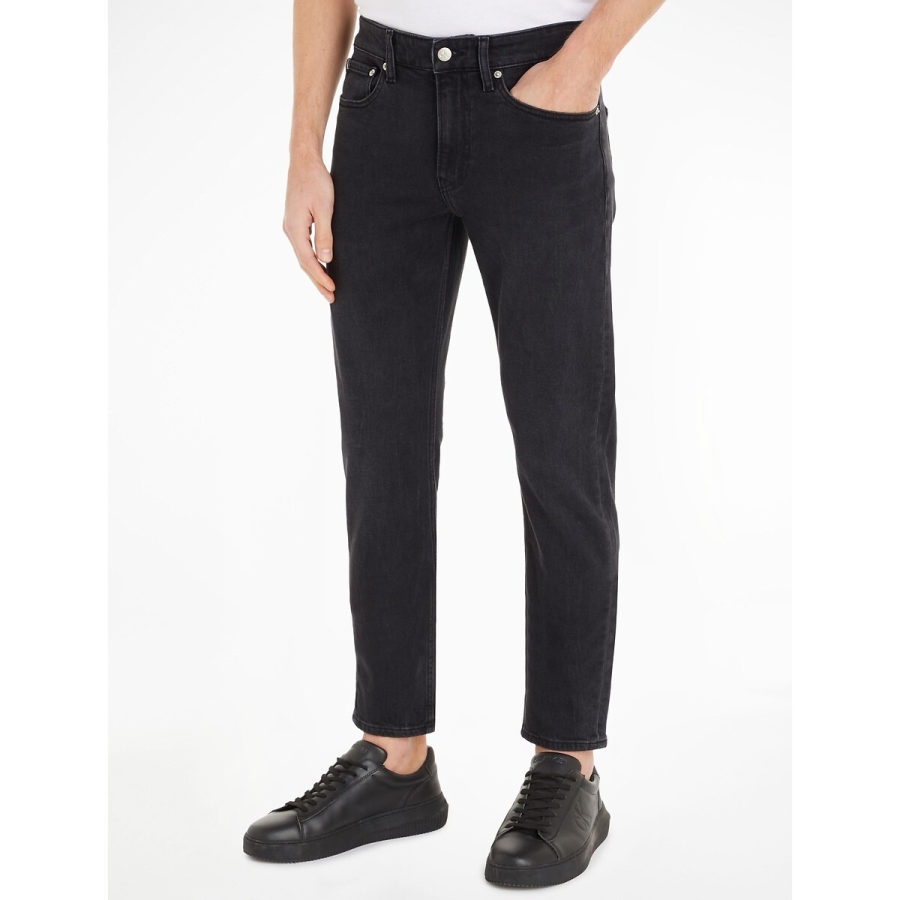 Calvin Klein Mens Denim / Black Slim Tapered Jeans