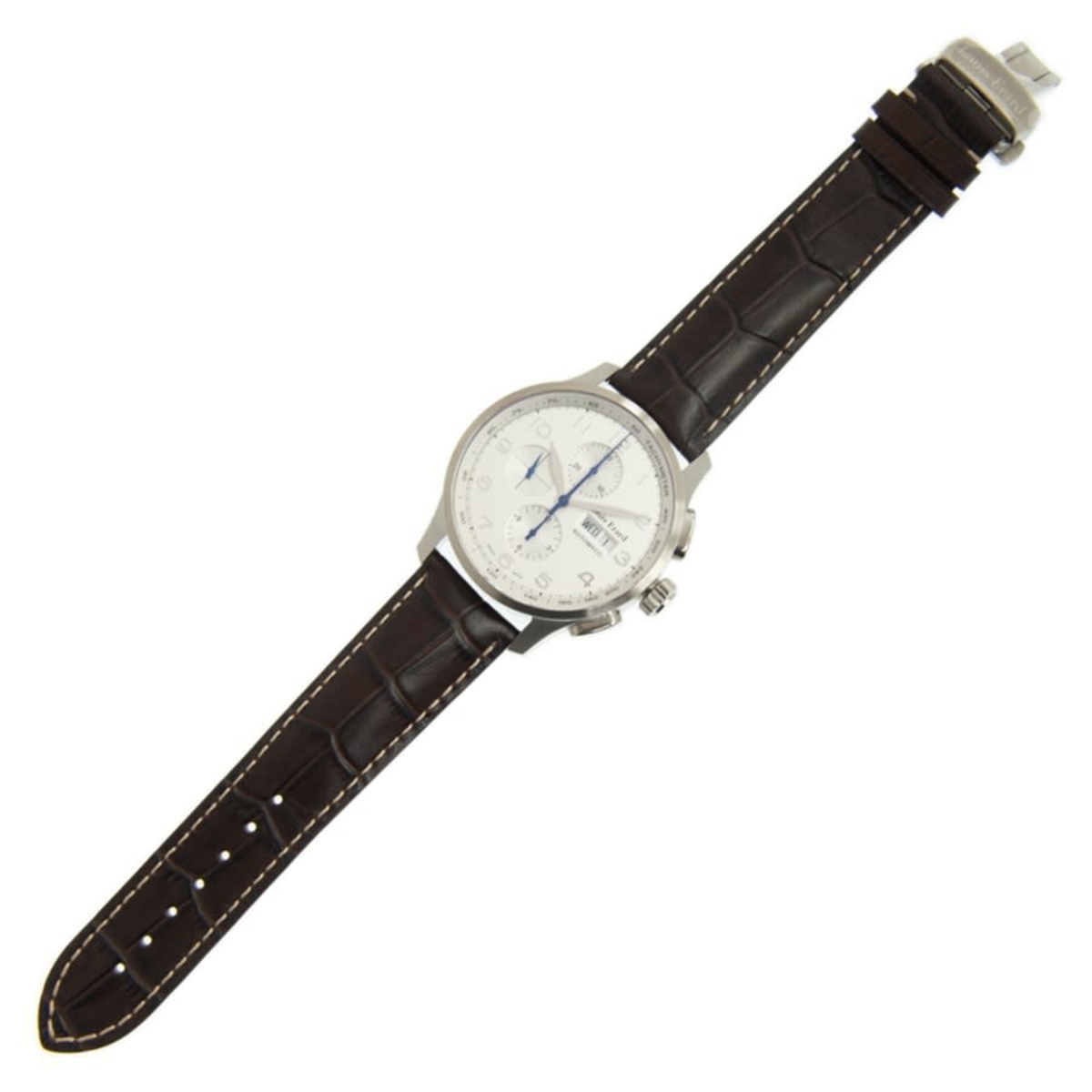 Louis Erard Men's 73228AA01.BDC51 1931 Automatic Black Leather Chronograph  Watch