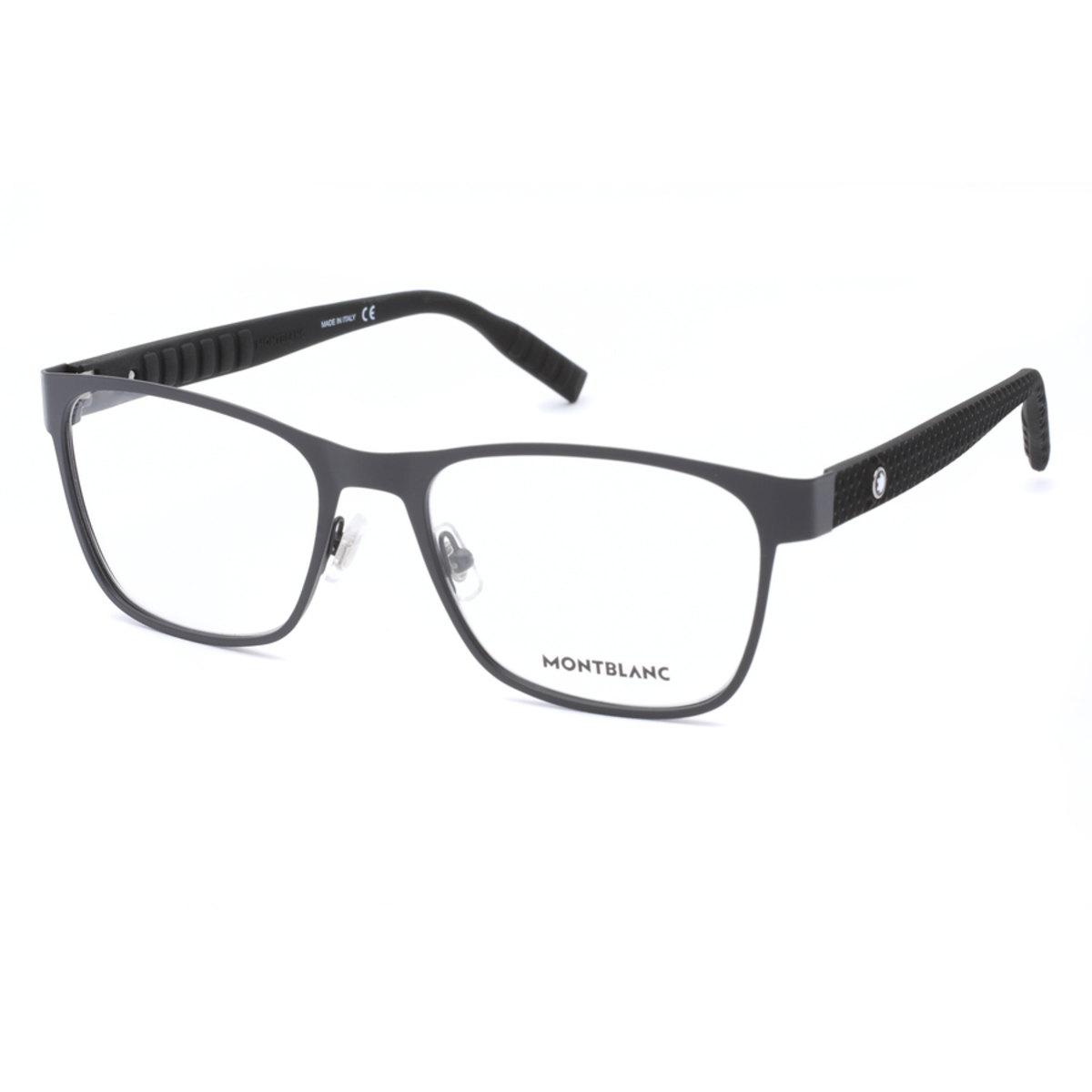 Montblanc Mens Black Rectangular Eyeglass Frames MB0067O001 54
